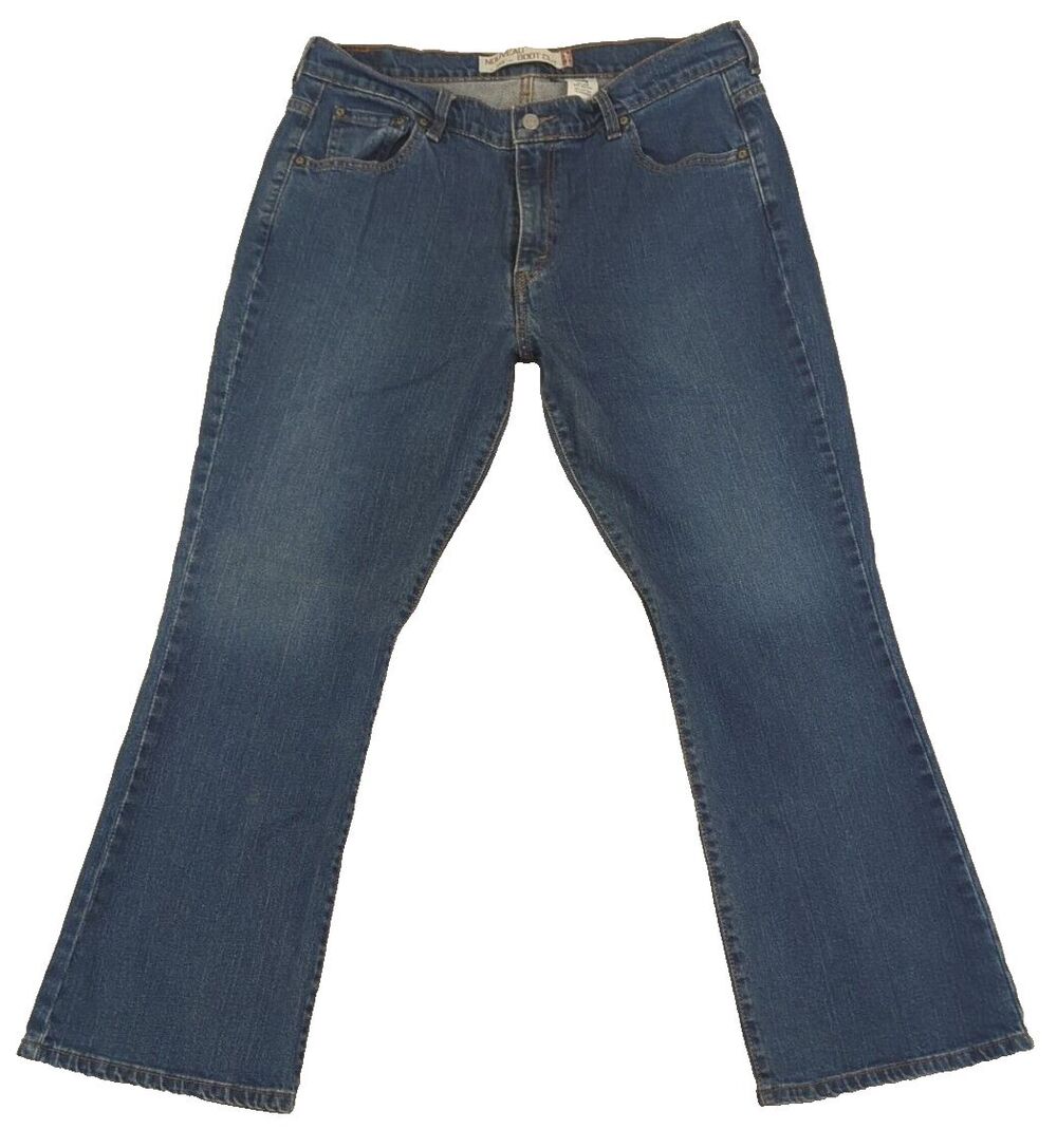Vintage Levi's Womens Jeans 515 Nouveau Sz 16 Low Bootcut Denim Relaxed Flare